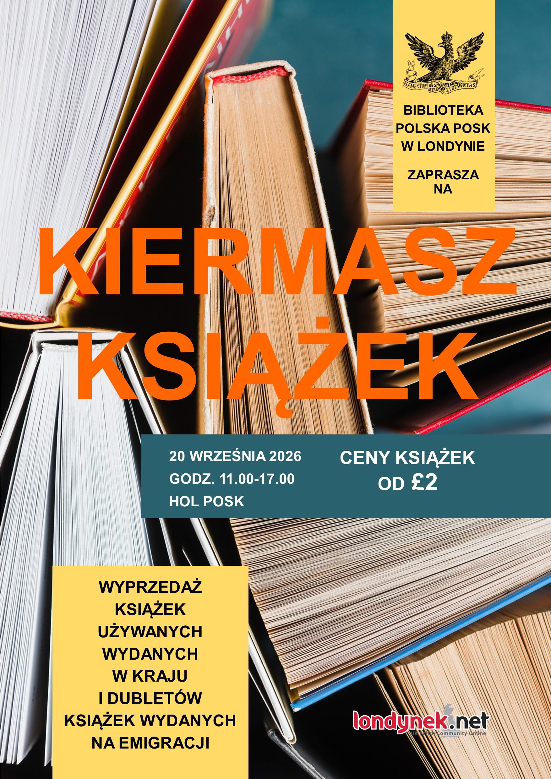 Jesienny kiermasz Biblioteki Polskiej POSK w Londynie